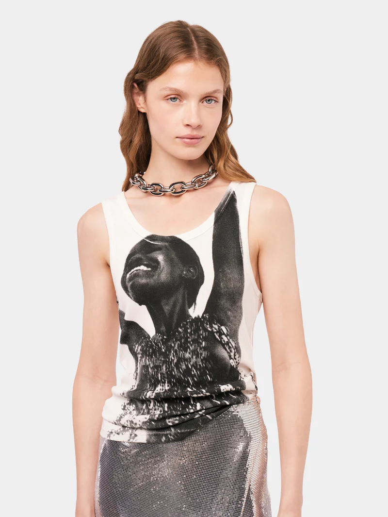 t shirt noir rabanne