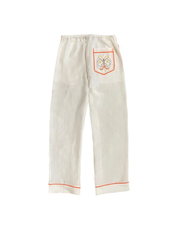 pyjama pan white back