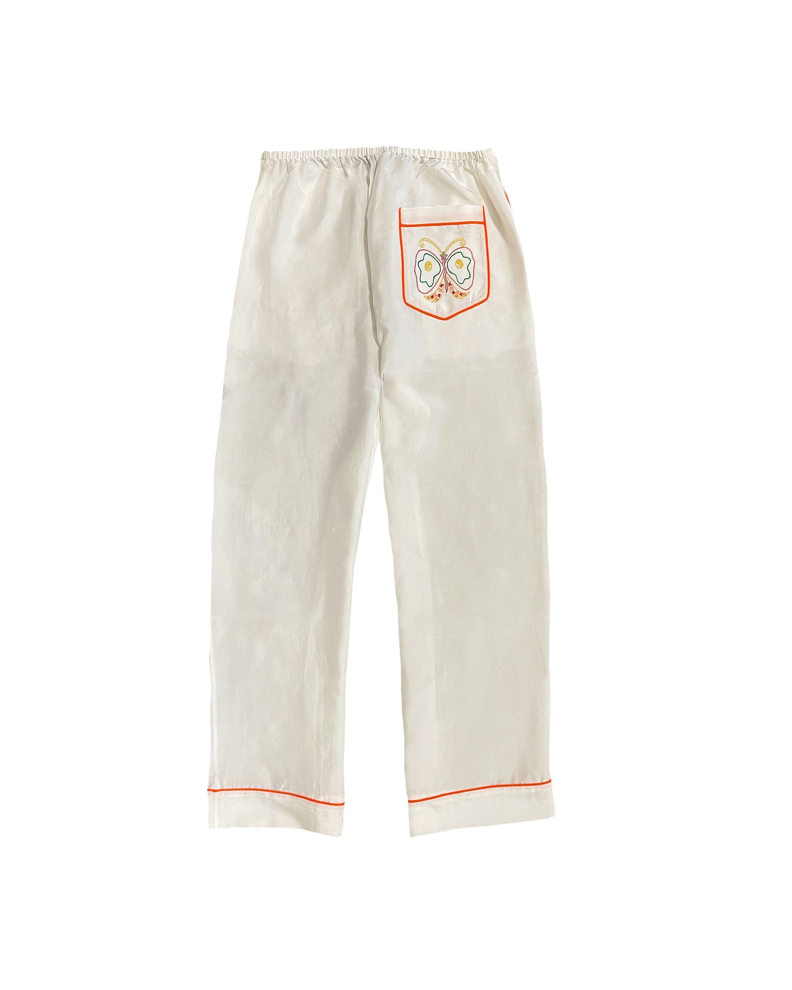 pyjama pan white back
