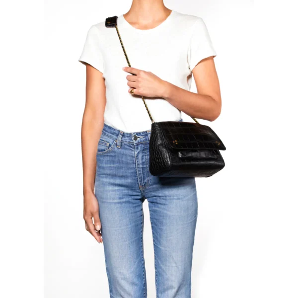 jerome-dreyfuss-lulu-m-vachette-croco-noir-cuir-noir-femme-sac-bandouliere-valence-france-mode-luxe-elegant-tendance-porter