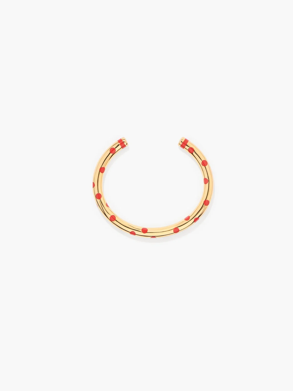 jonc-positano-mode-tendance-aurelie-bidermann-village-valence-coloré-mode-dorée-or-jaune-2025-chic-accessoire-pois-corail
