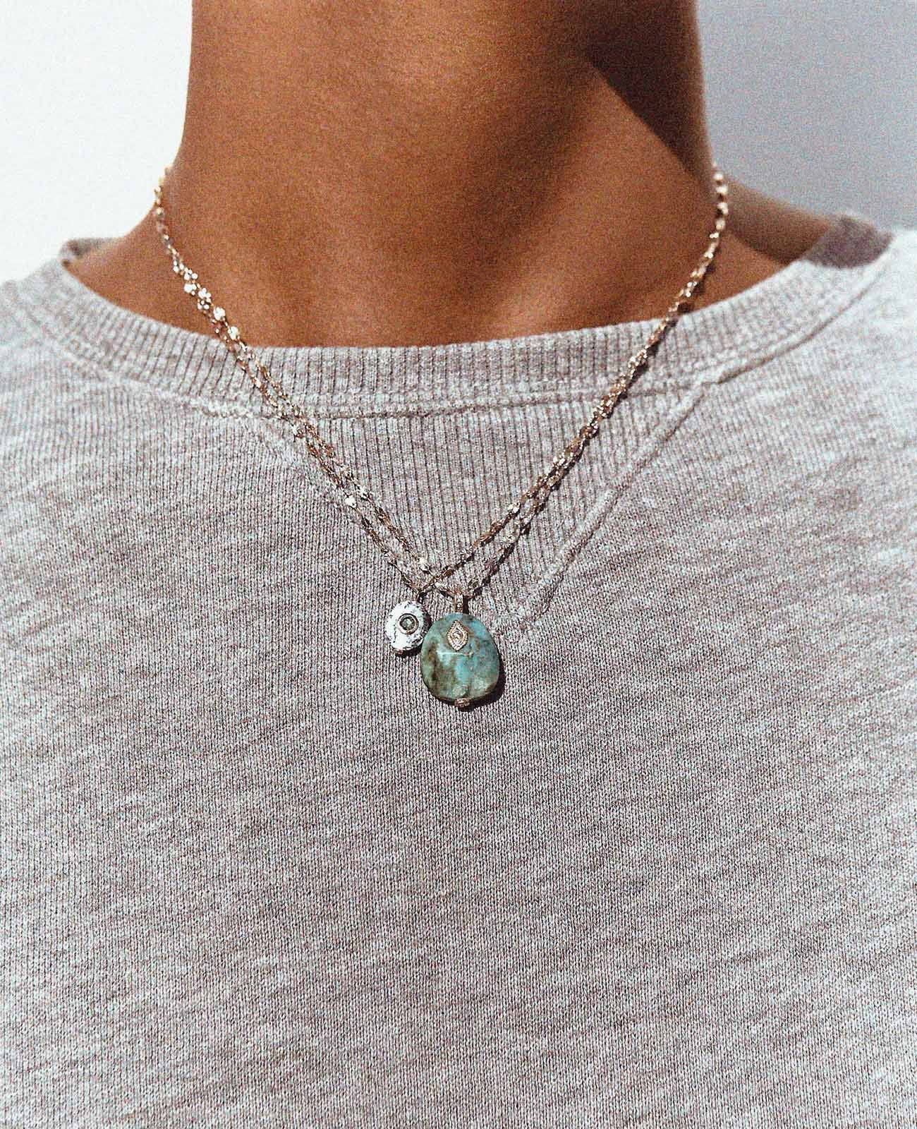 pascale-monvoisin-arles-collier-or-jaune-turquoise-diamants-unisexe-valence-france-bijoux-artisanal-elegant-tendance-front