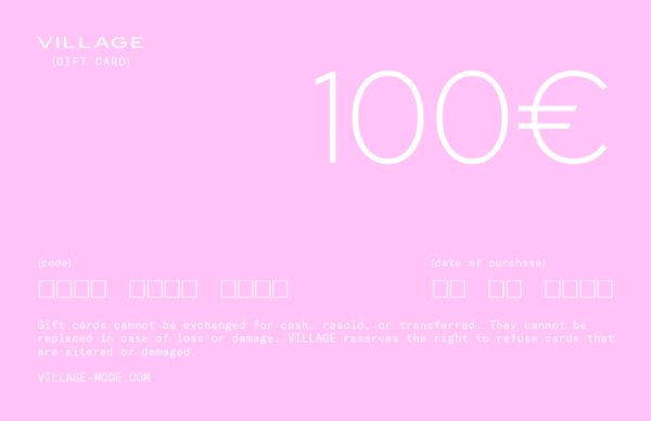 carte cadeaux village100