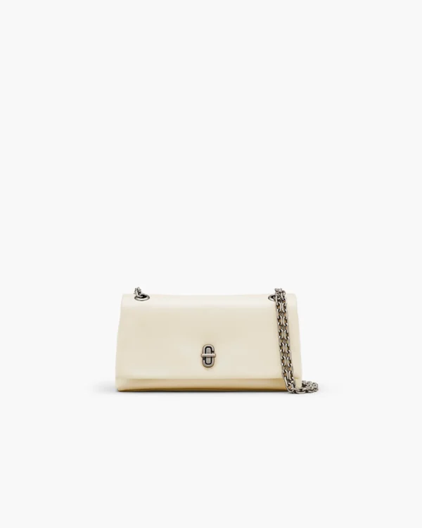 the dual chain wallet mini bag 2025 marc jacobs village valence cloud white