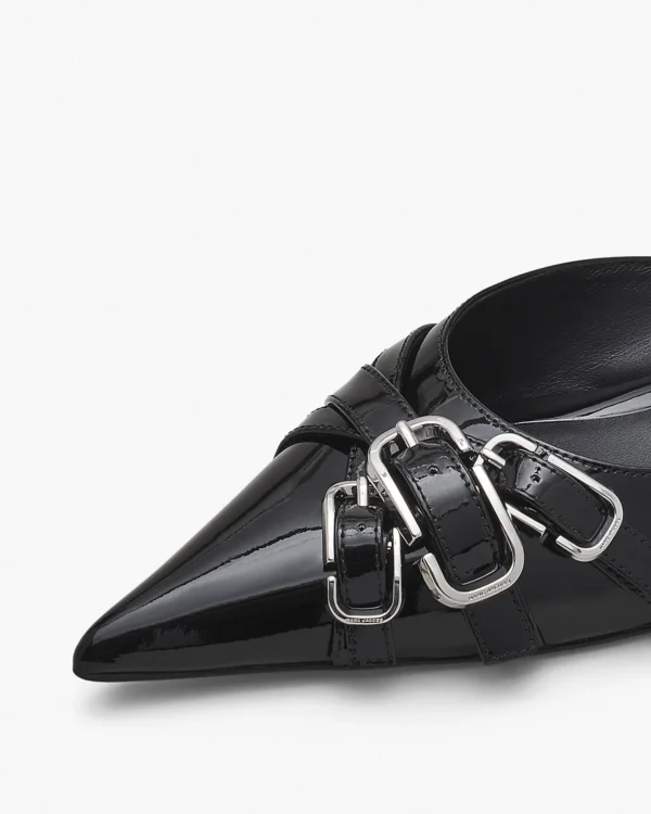 the patent leather j marc buckle kitten heel