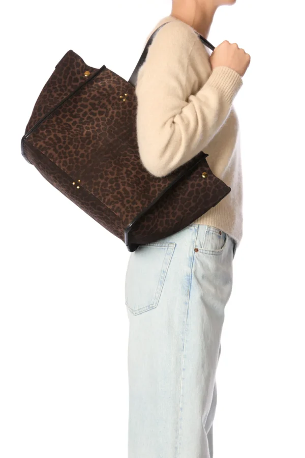 cabas sac jerome dreyfuss cuir village mode valence 2025 intemporel leopard naturel epaule