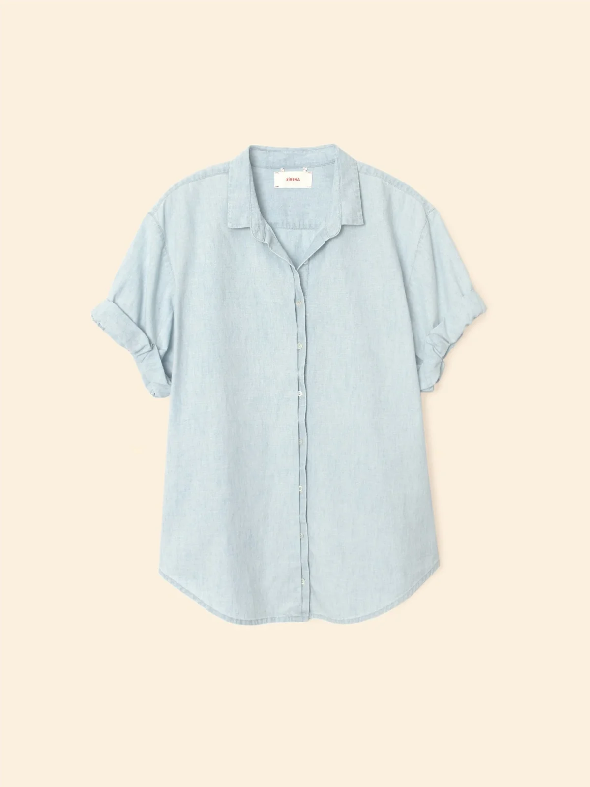 channing shirt air blue denim xirena village mode valence