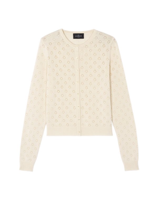 cardigan en pointelle