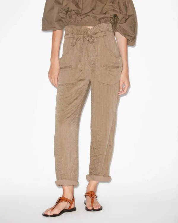 pantalon serida isabel marant village mode valence 2025 face kaki