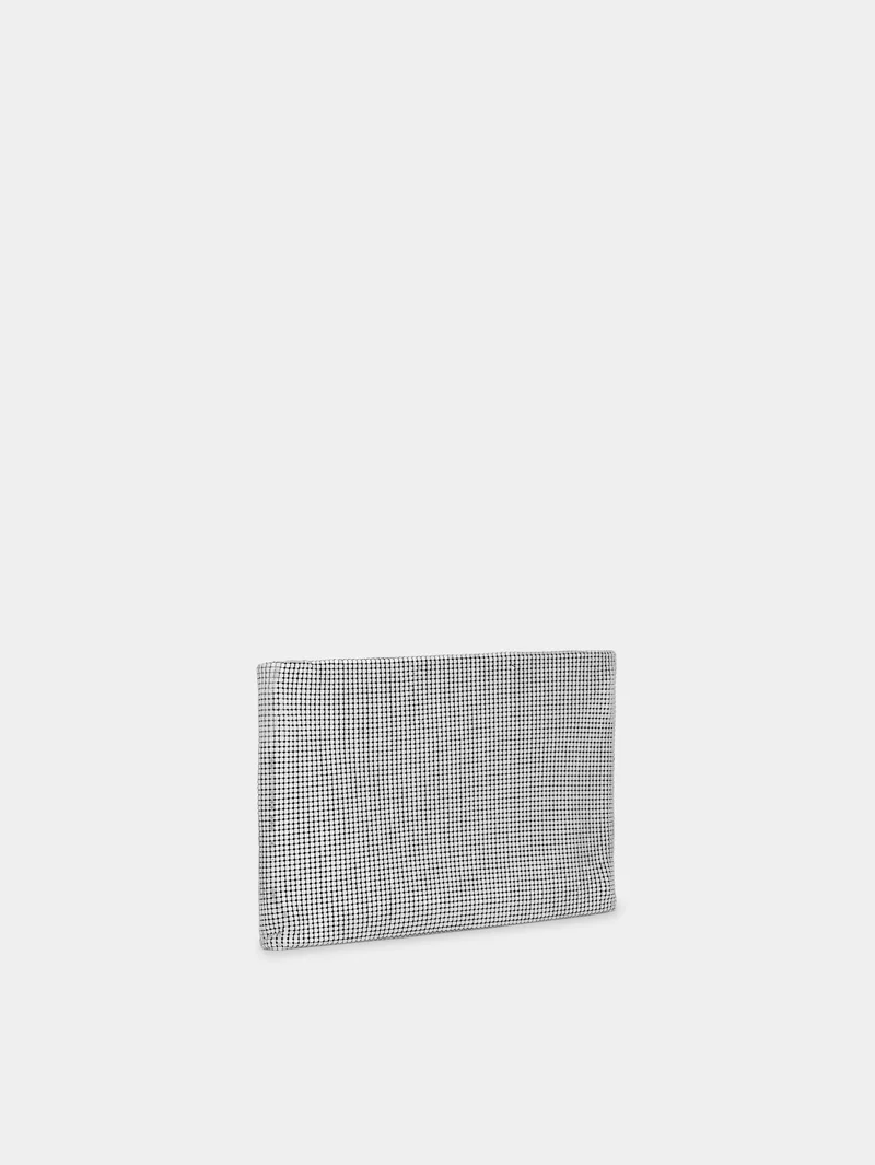 Silver mesh pouch