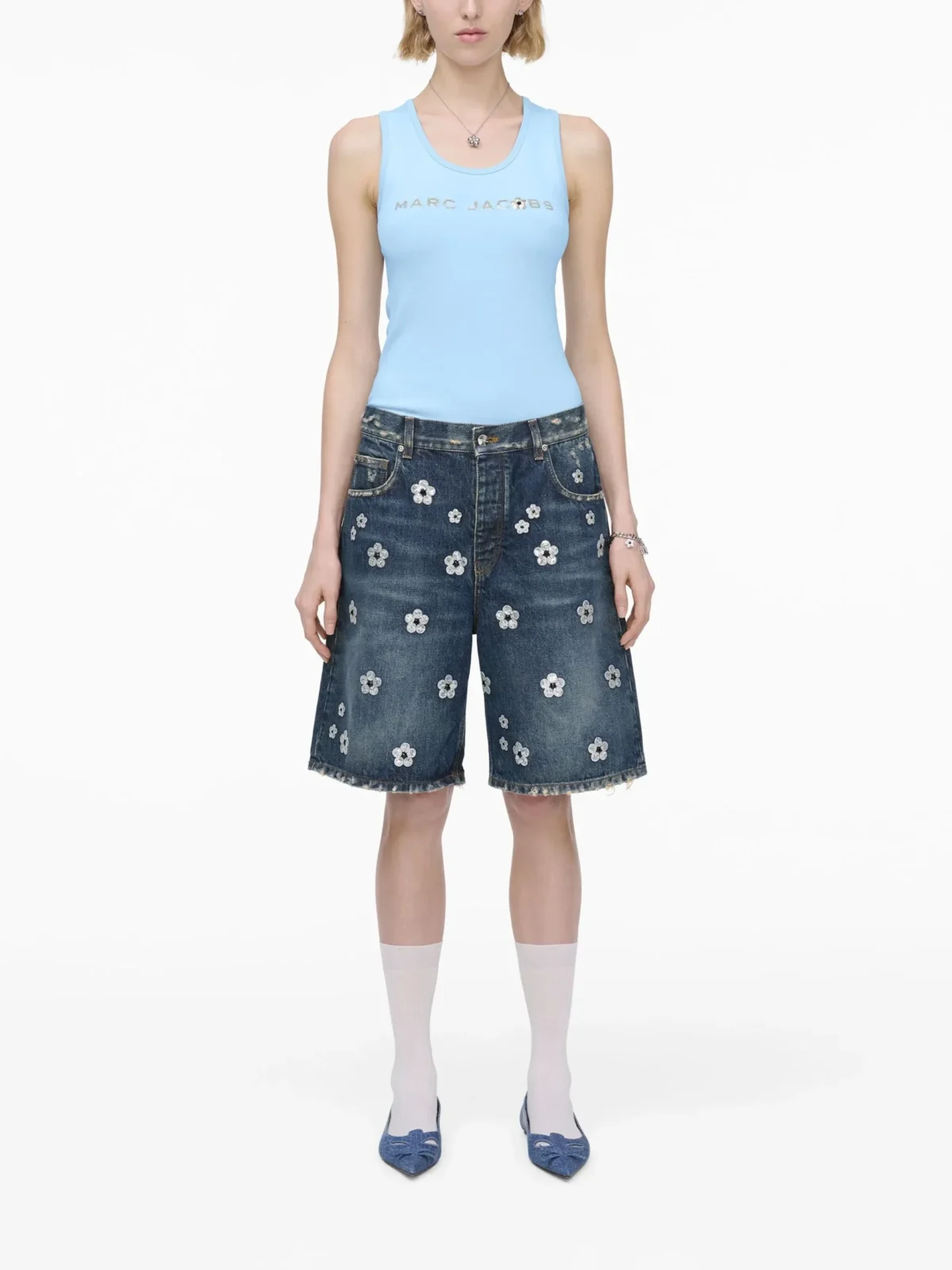 the sequin daisy wide leg