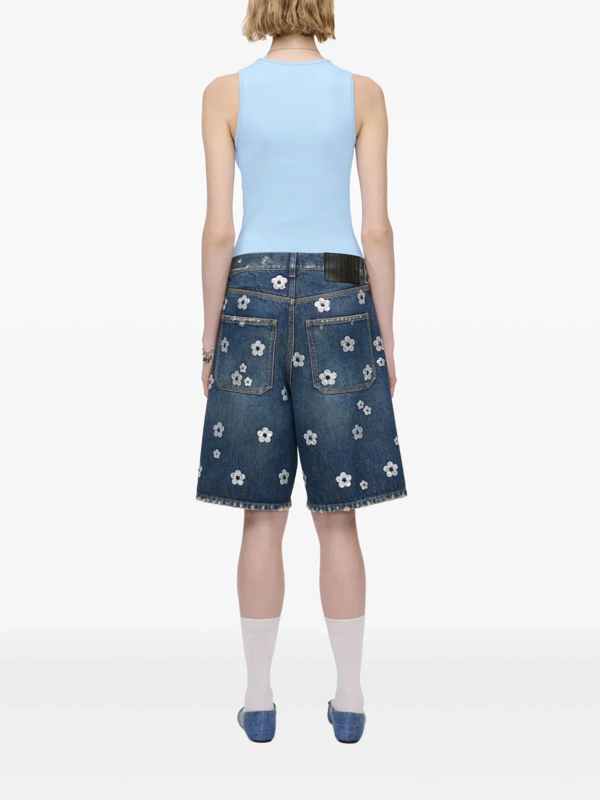 the sequin daisy wide leg