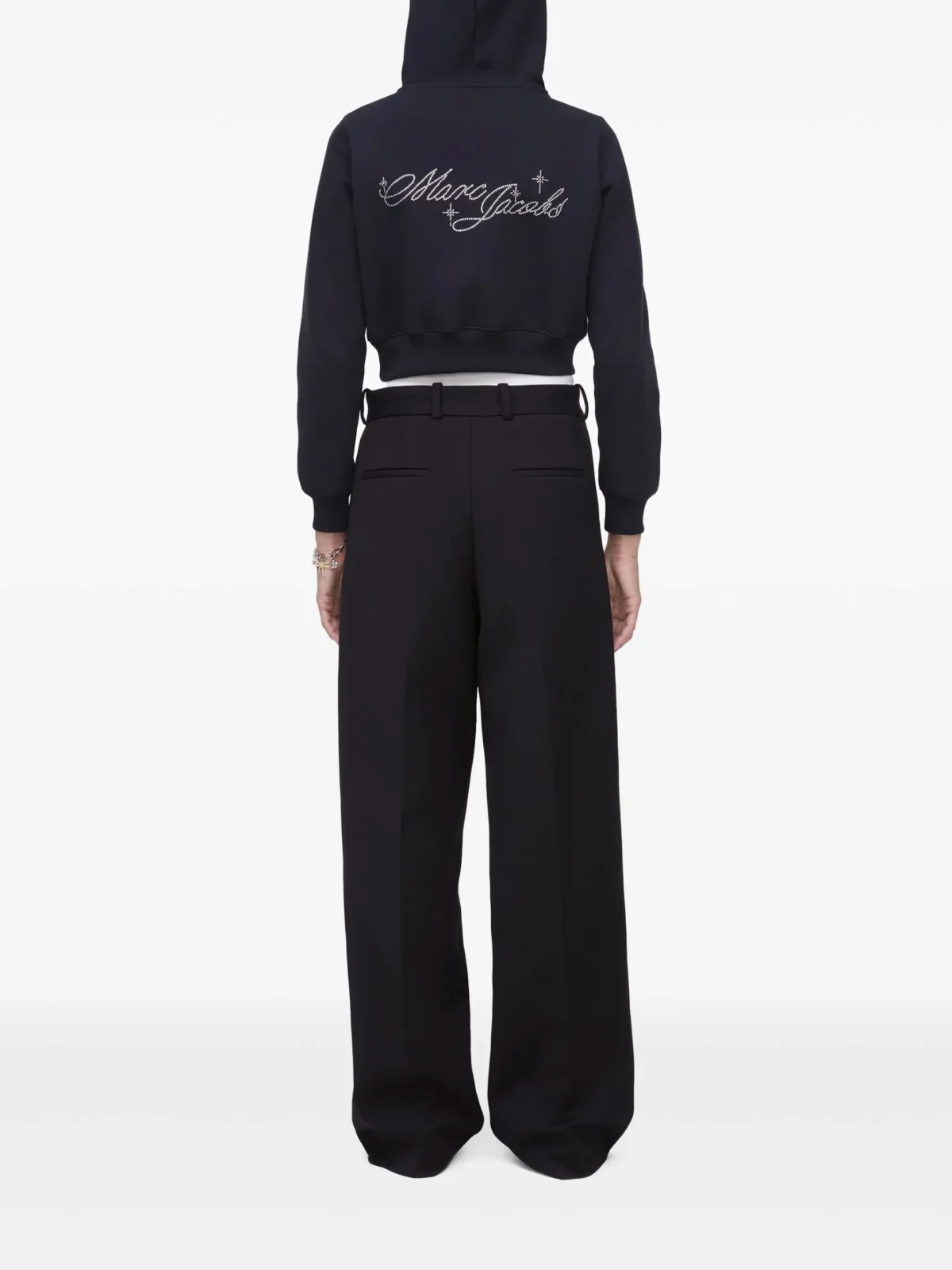 charm cropped hoodie