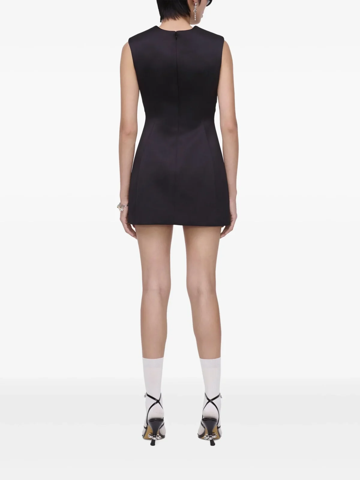 seamed up satin dress