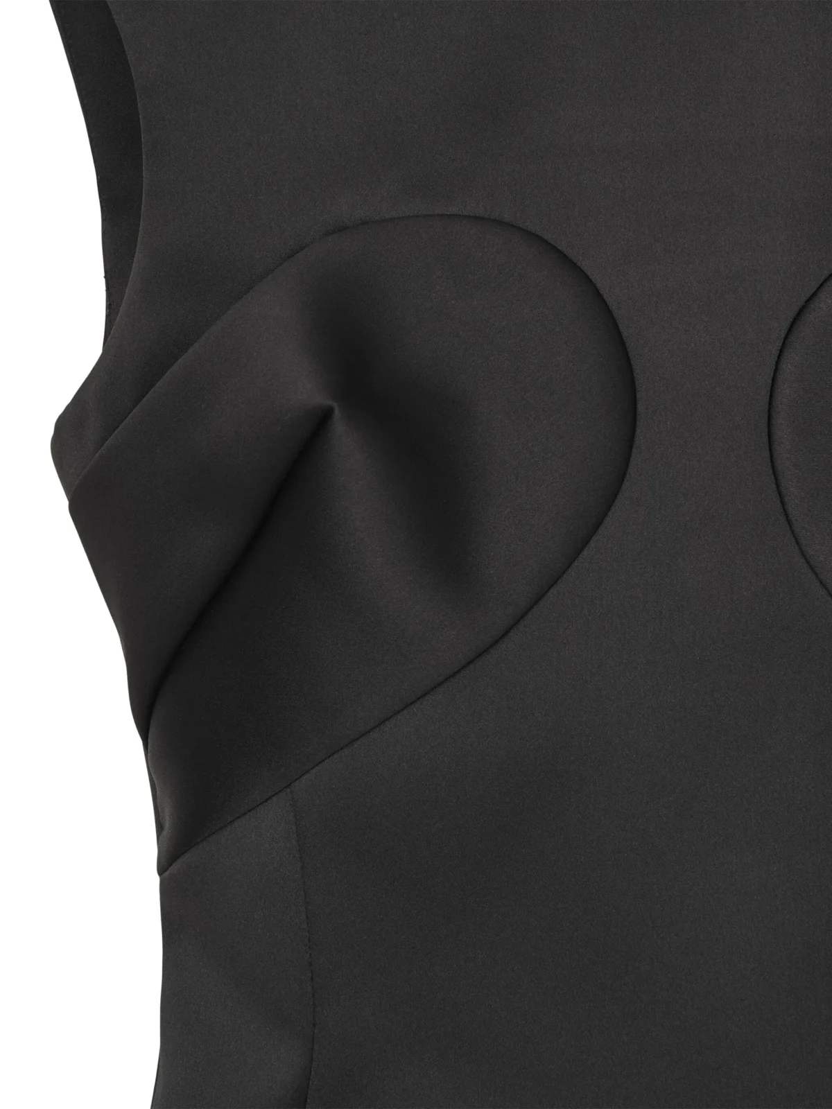 seamed up satin dress