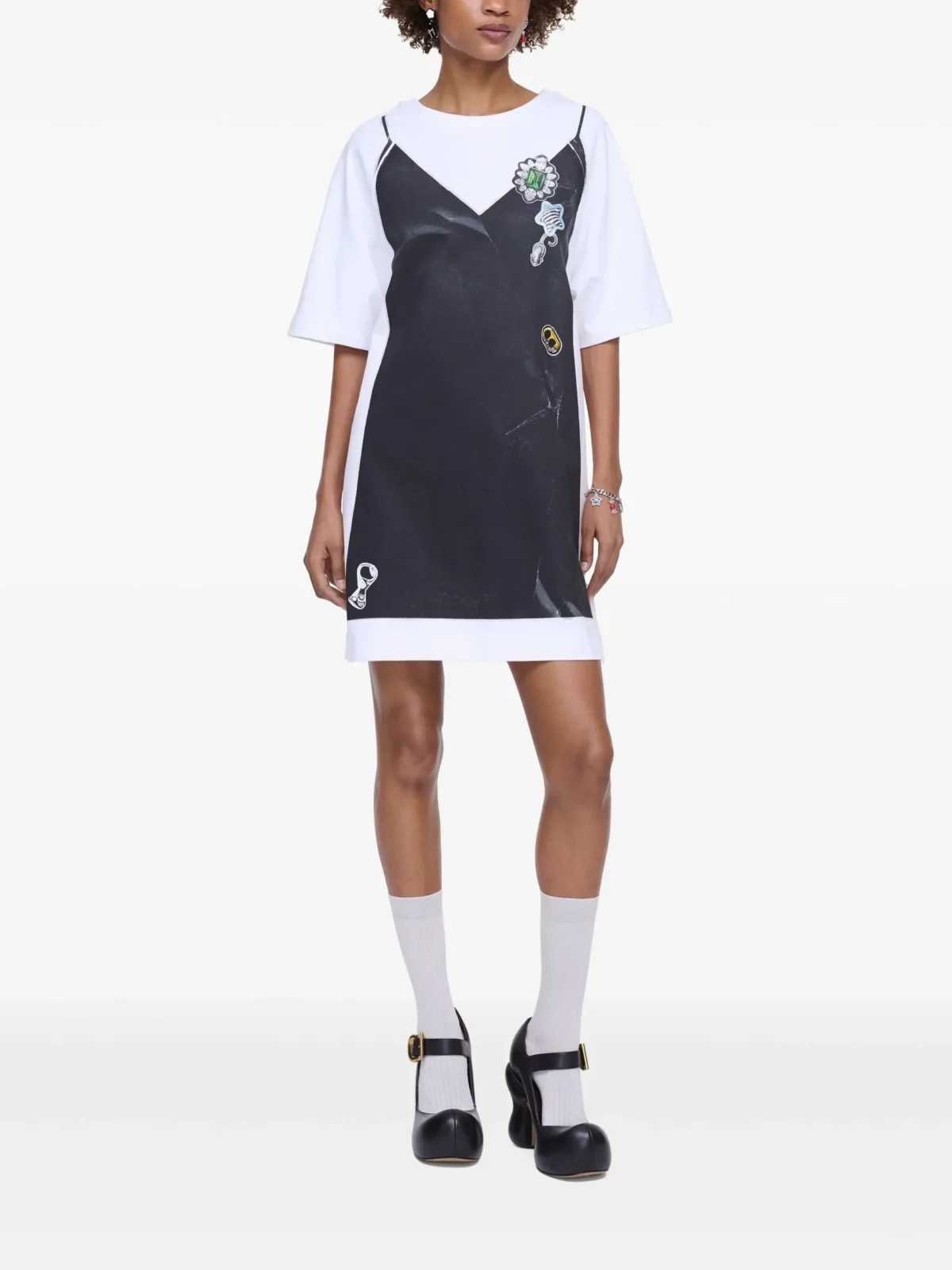 trompe l'oeil t shirt dress