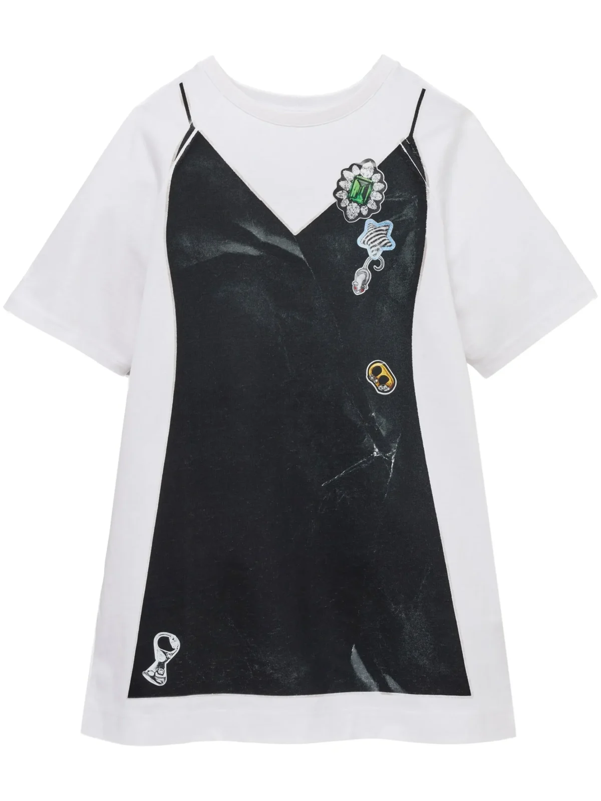 trompe l'oeil t shirt dress