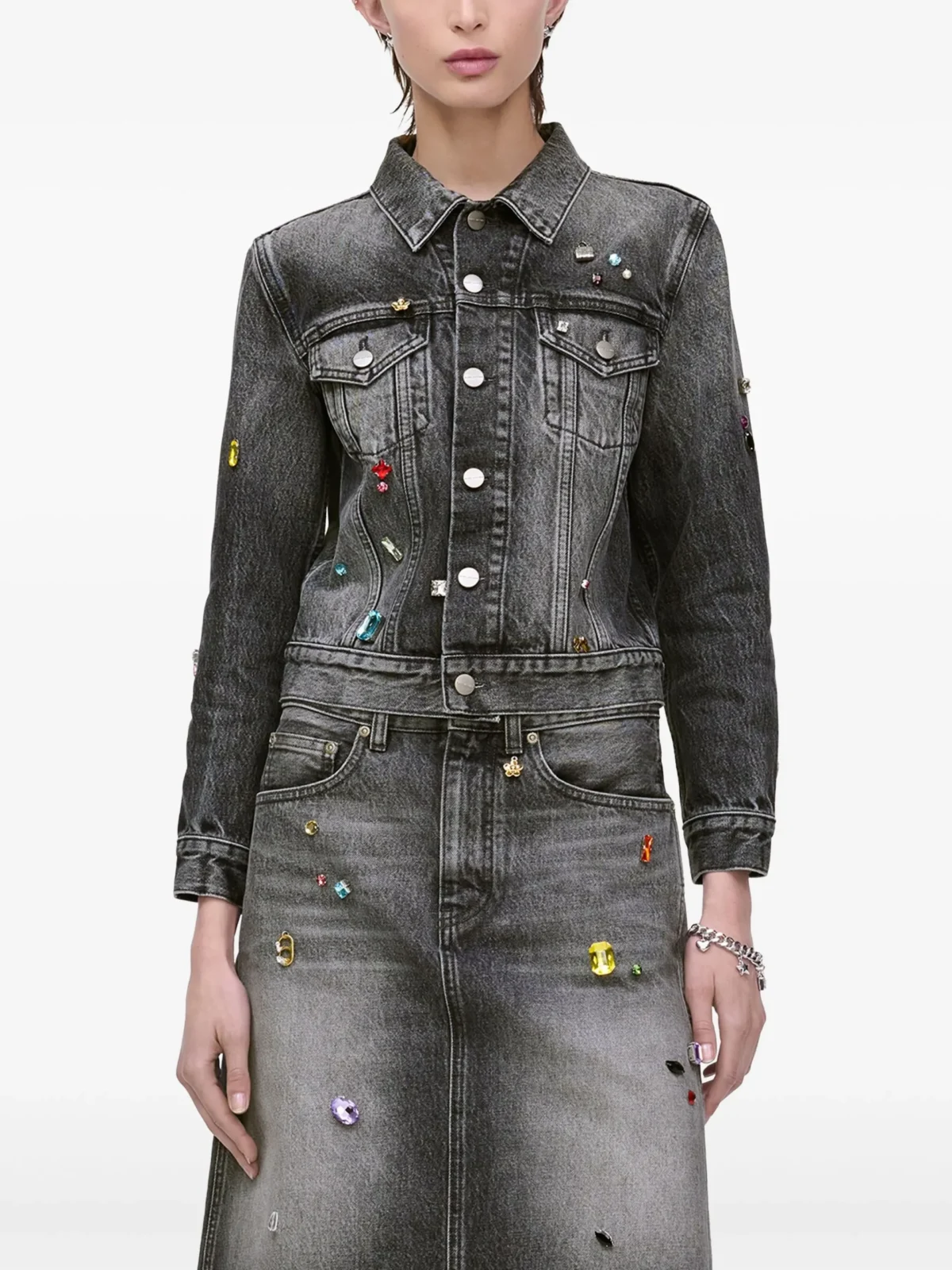charm shrunken trucker