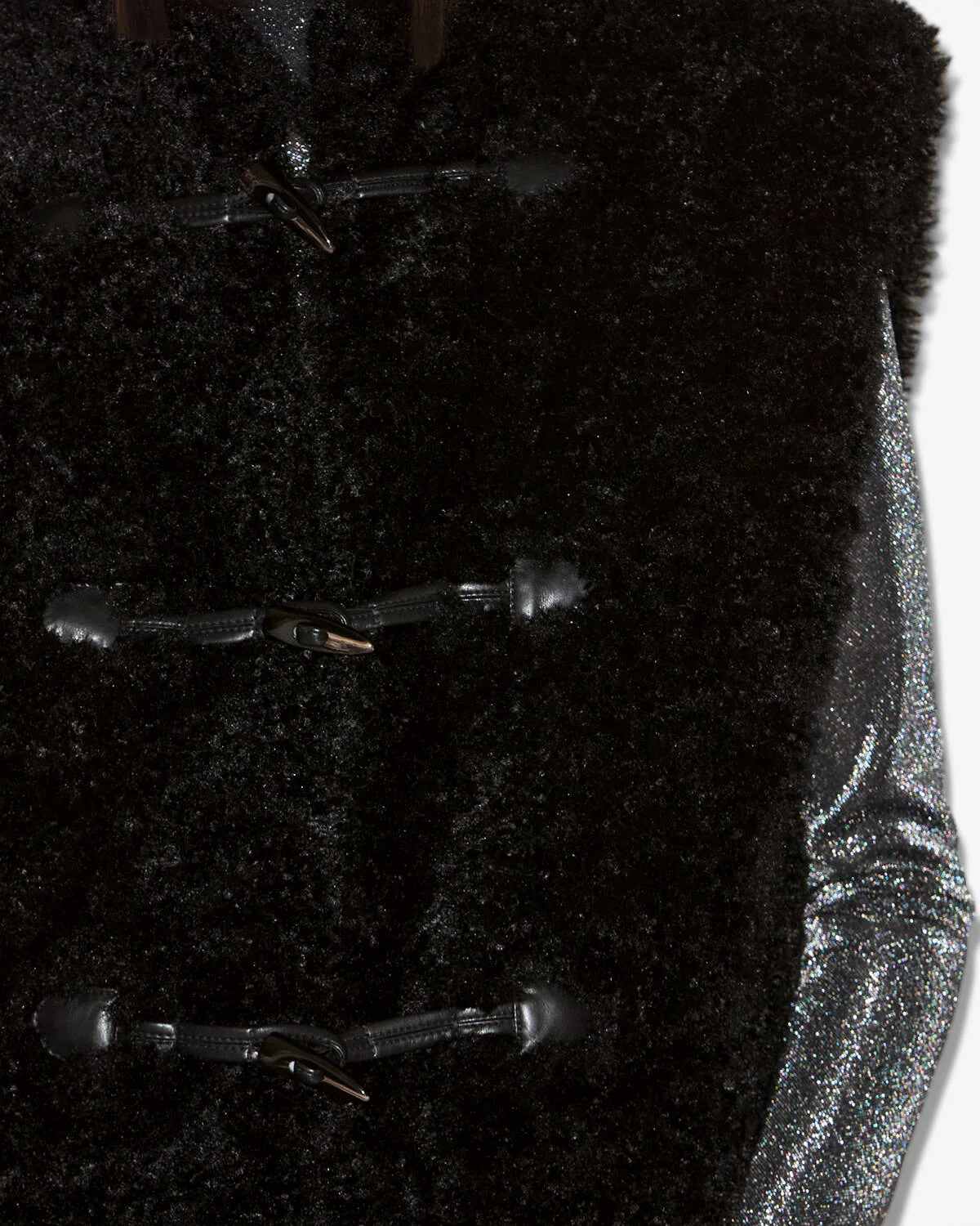 gilet alisa gilet sans manches fausse fourrure alisa