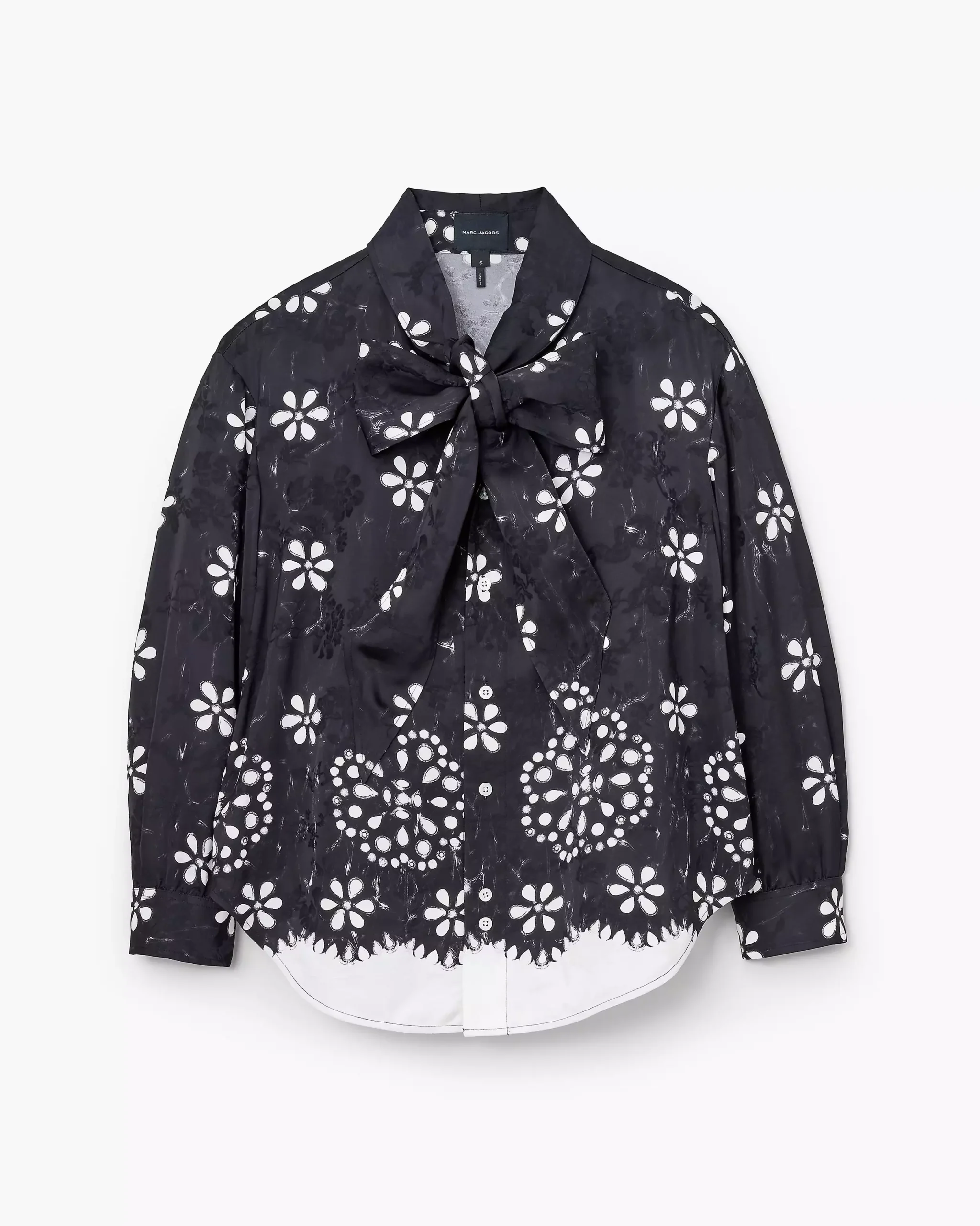 Trompe L'Oeil Eyelet Bow Blouse Sale Price