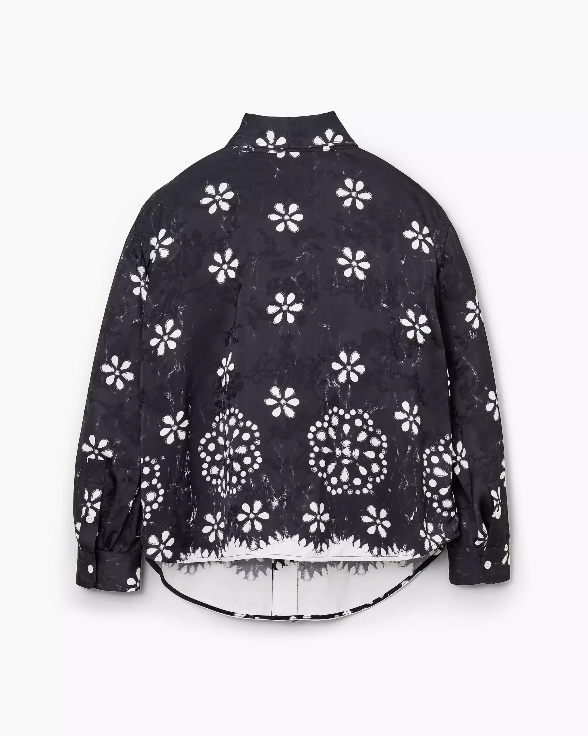 trompe l'oeil eyelet bow blouse sale price