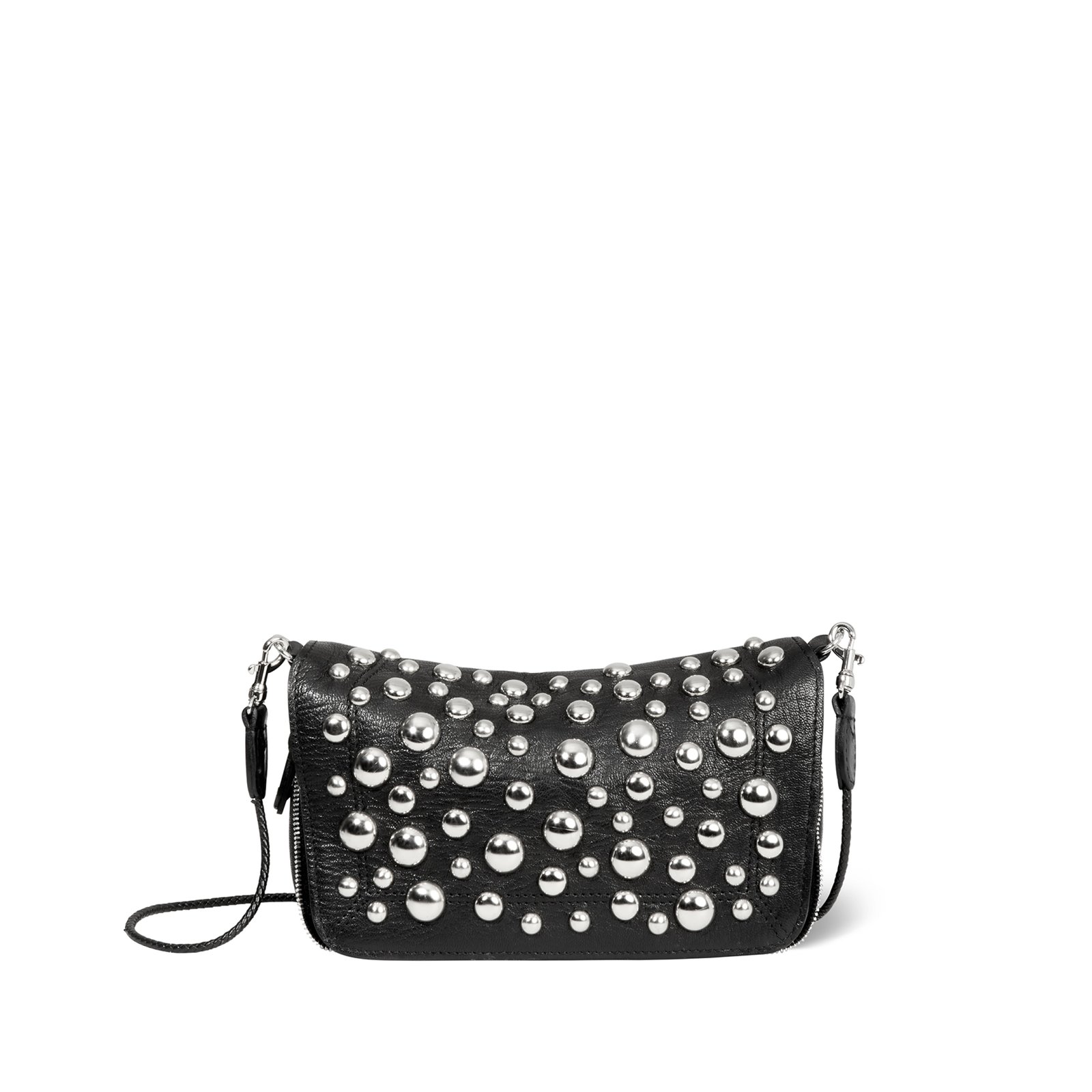 Bobi S Chèvre Noir Grainé Silver