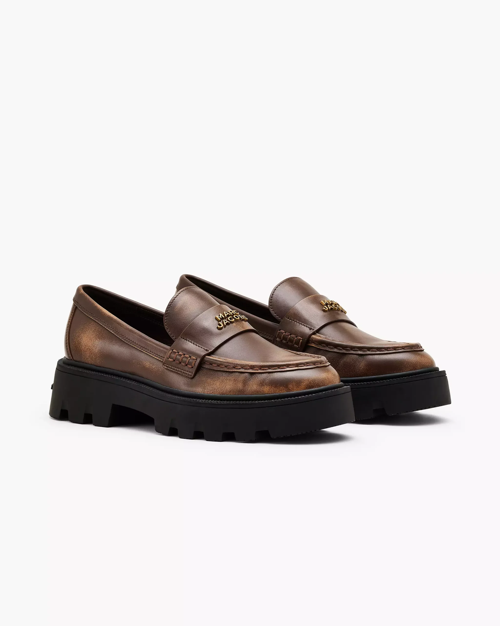 The Distressed Leather Frankie Loafer
