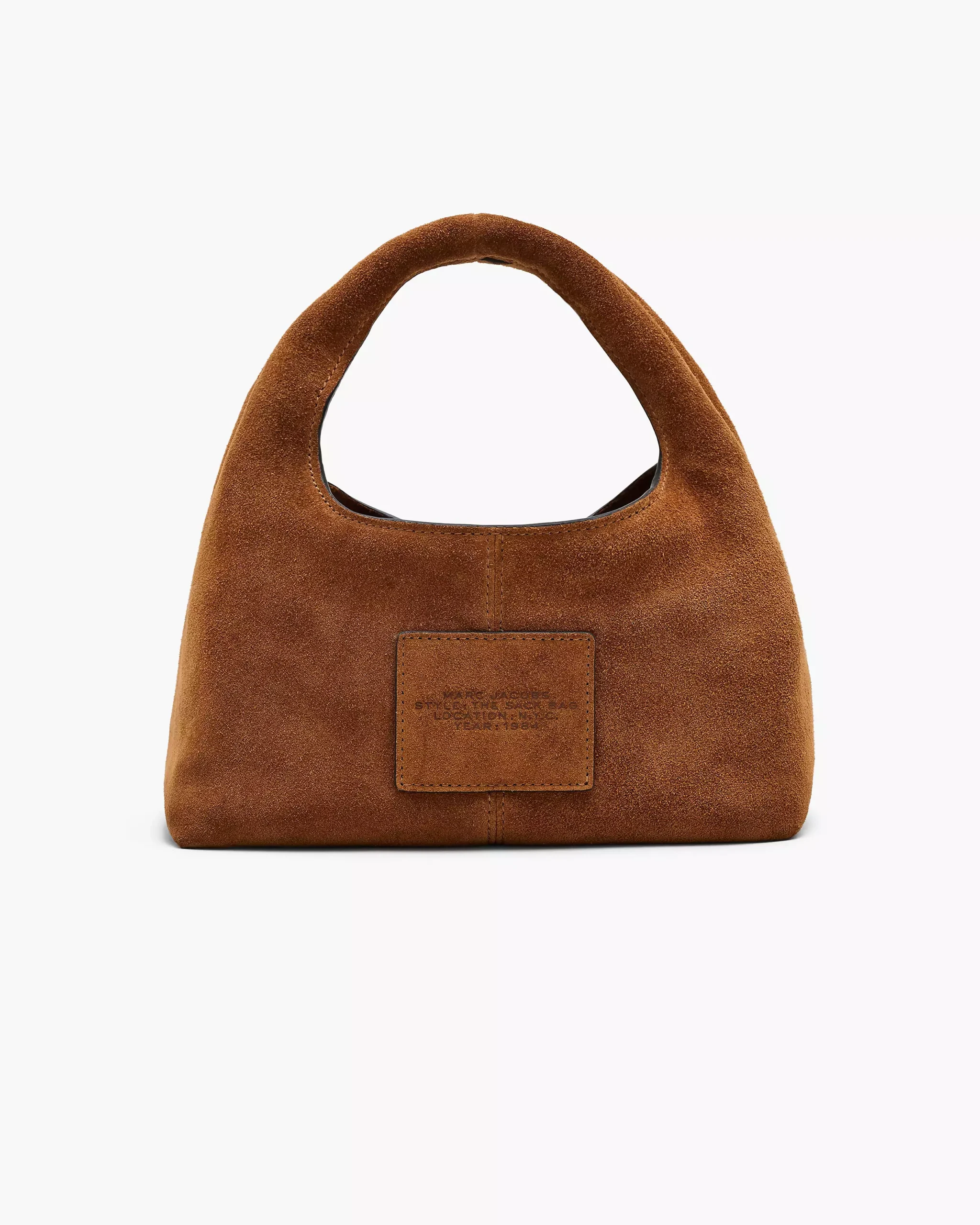 the suede mini sack bag