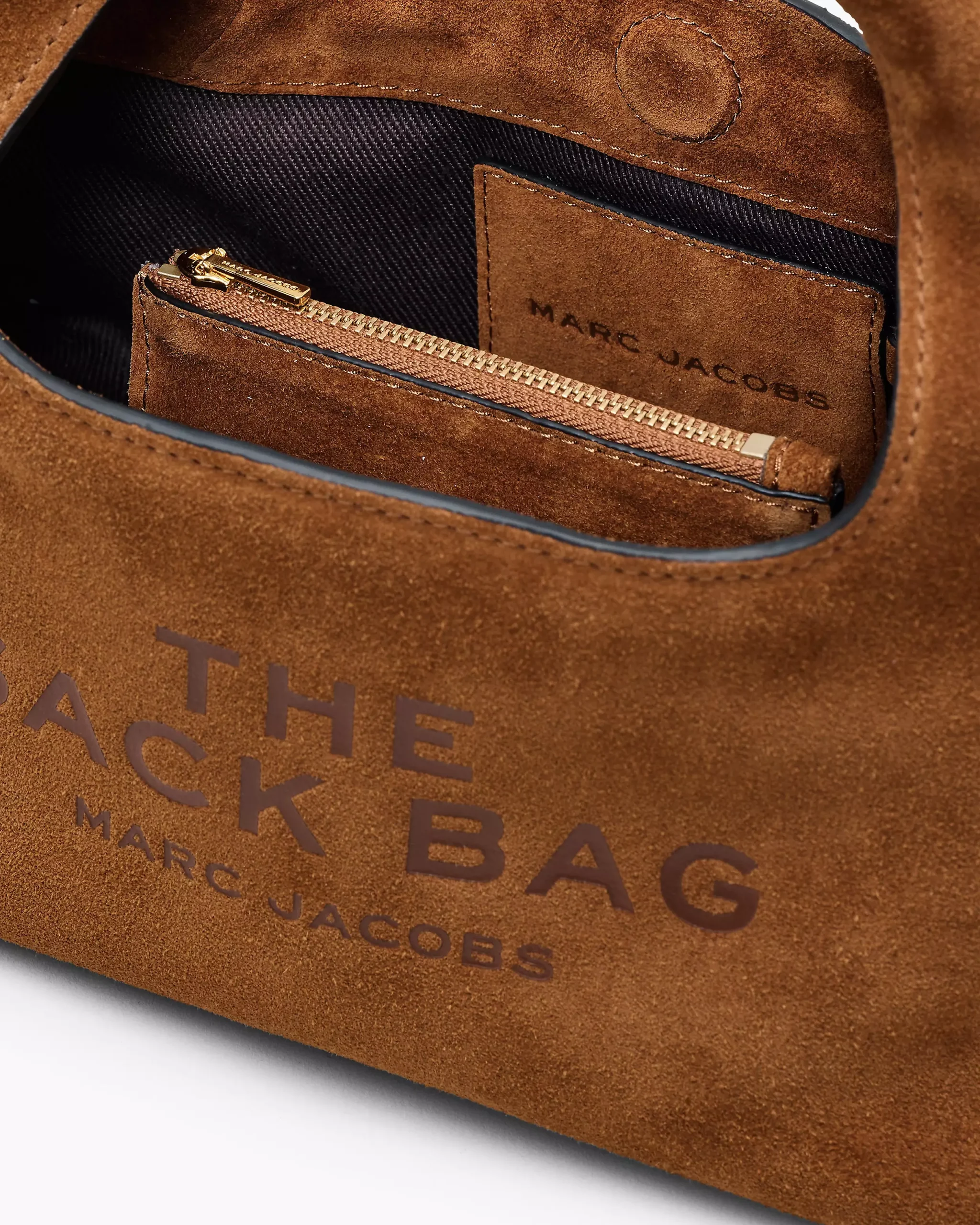 the suede mini sack bag