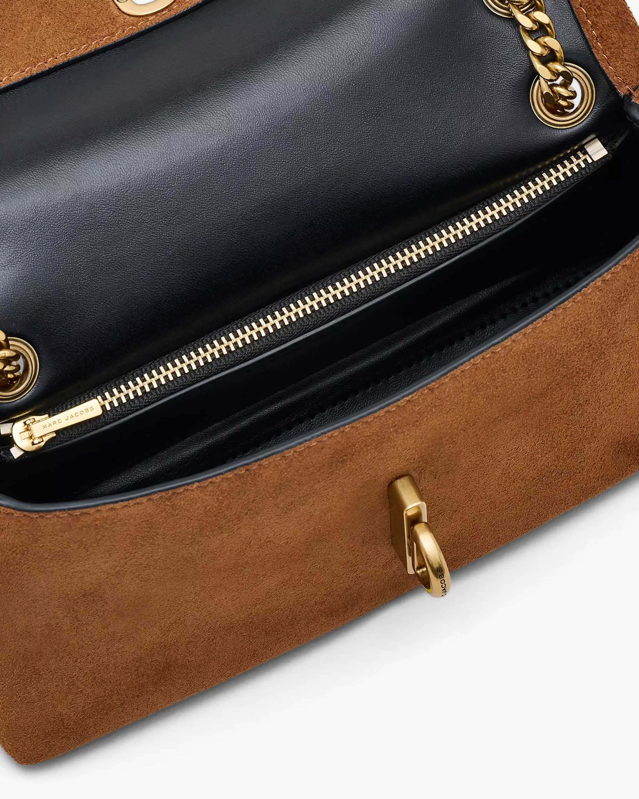 the suede dual chain mini bag