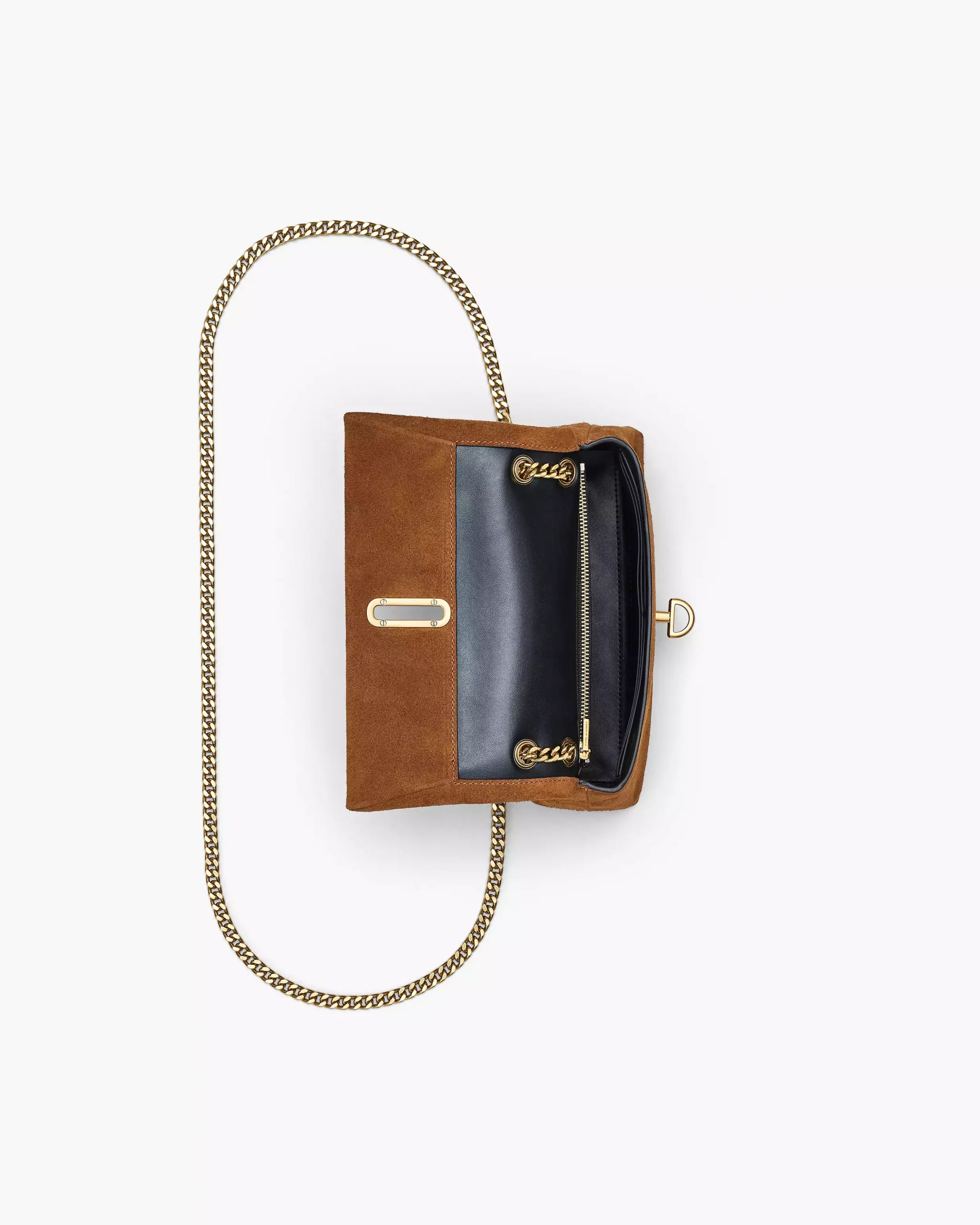The Suede Dual Chain Mini Bag