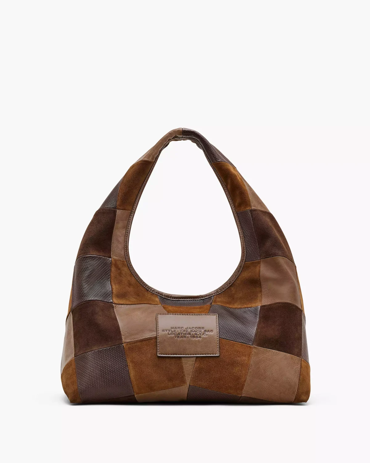 the suede patchwork sack bag sale price