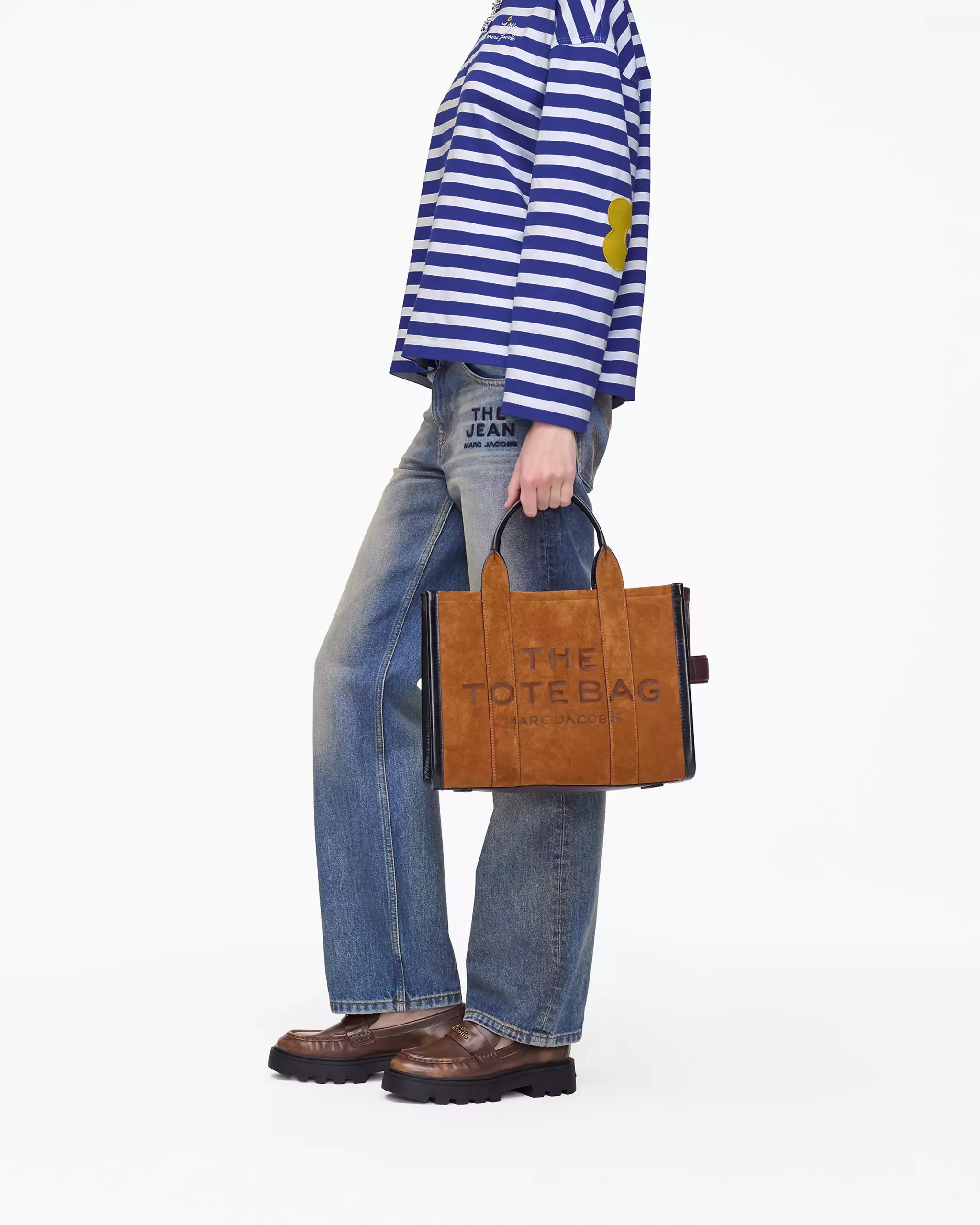 the suede medium tote bag
