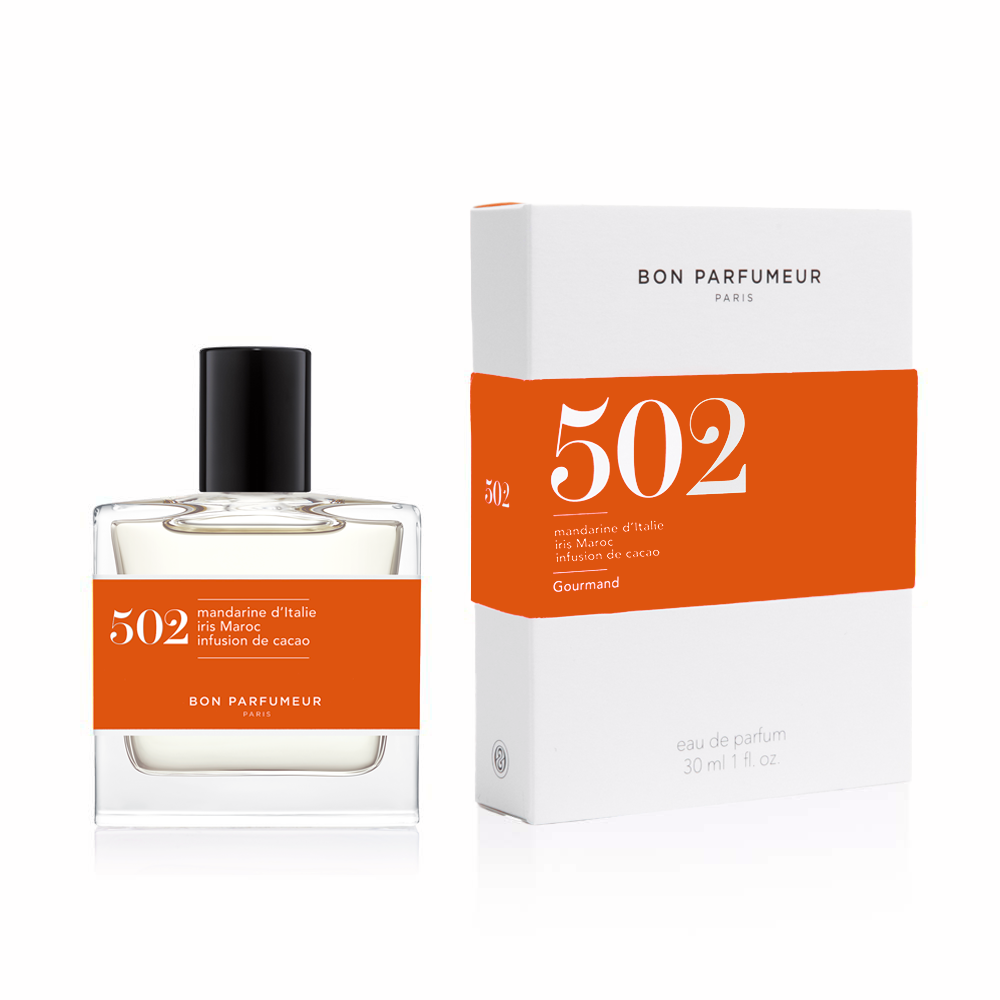 502 mandarine, iris, cacao