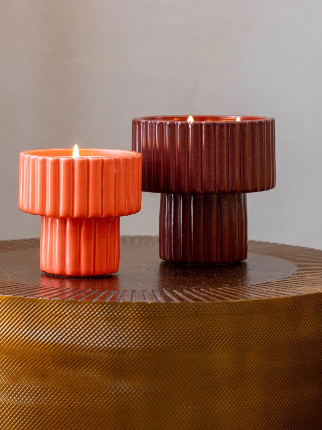 Bougie Podium Medium Bordeaux ROSA