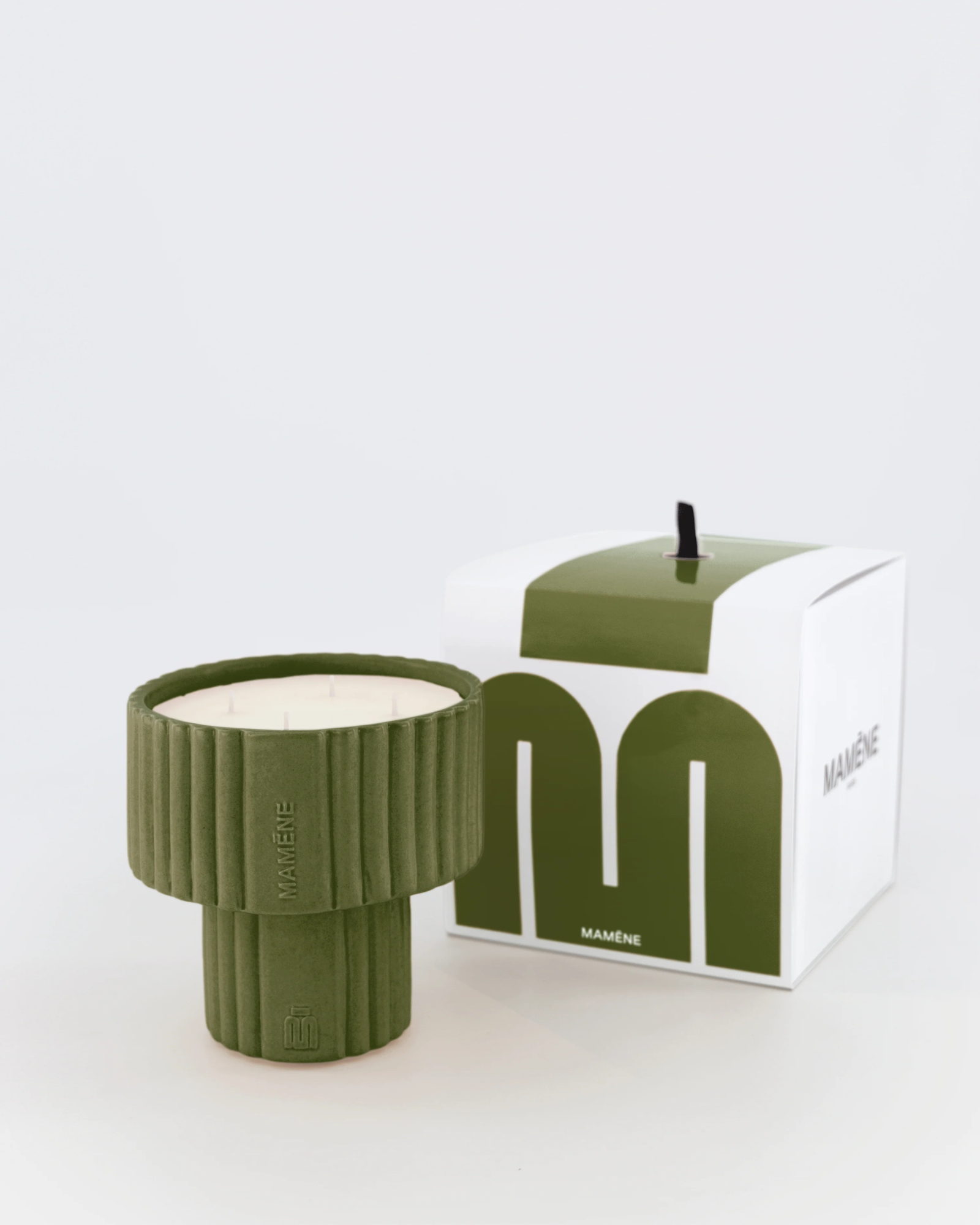 Bougie Podium Large Kaki NELSON