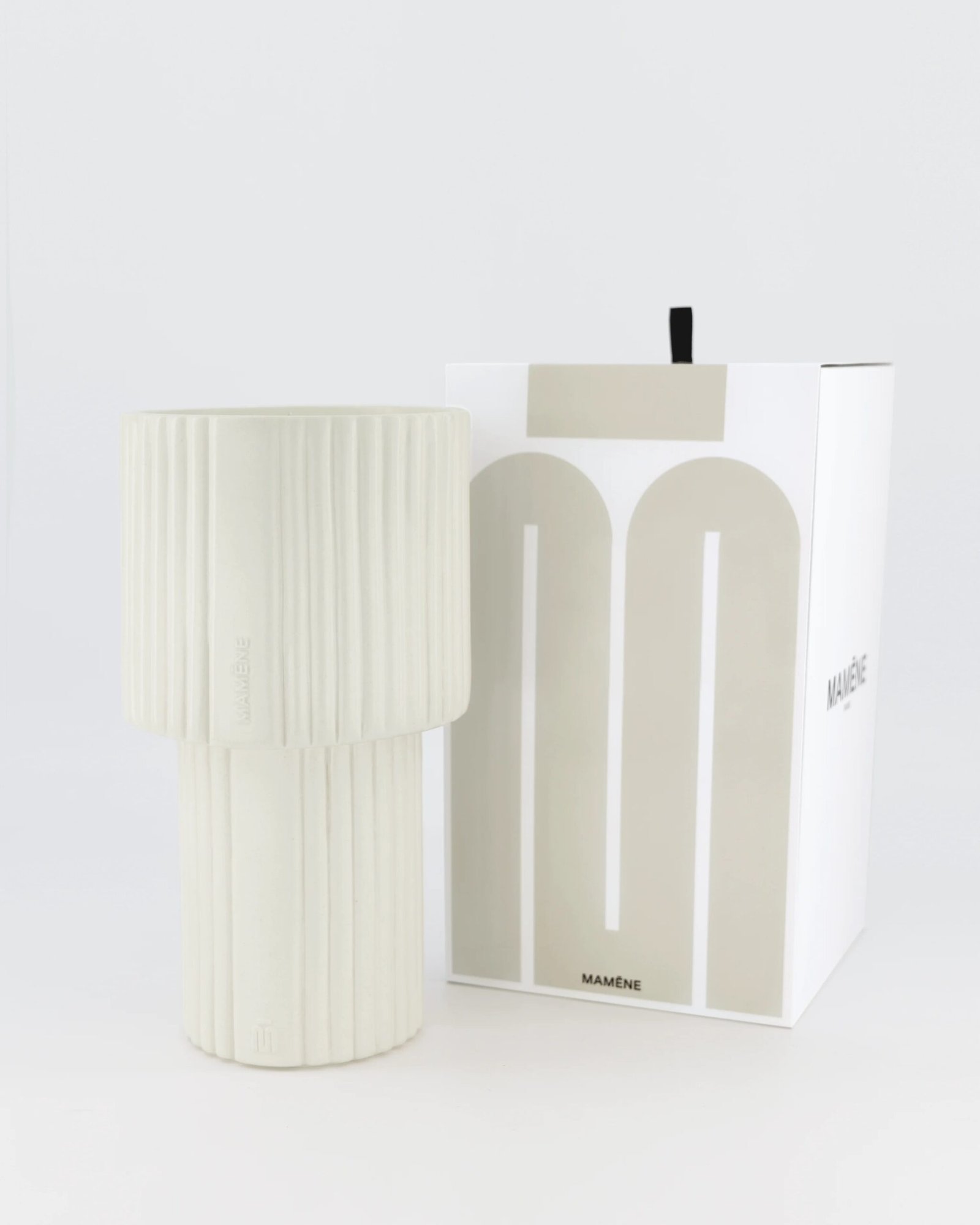 Bougie Lampe Blanc Greige ANDY