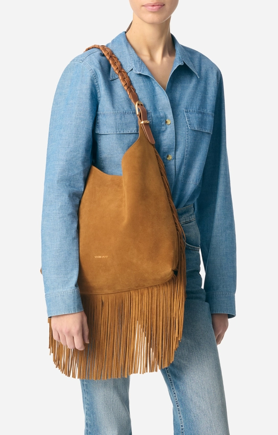 grand sac hobo jess en cuir velours