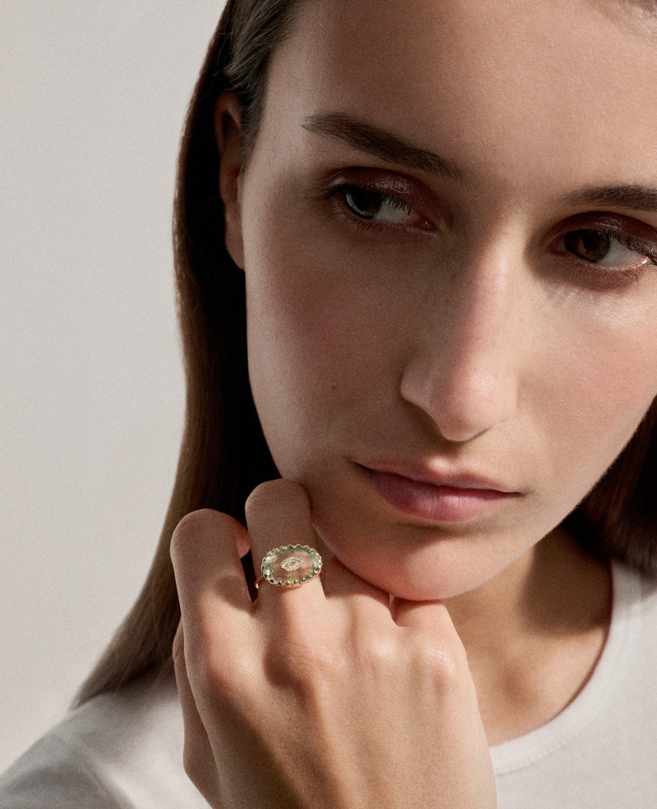 Bague SOUAD AMETHYSTE VERT