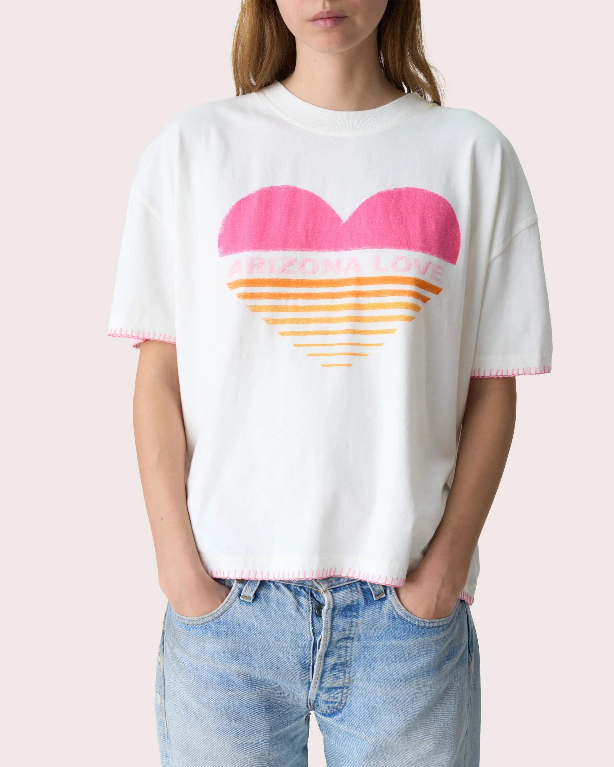 Amadéo tee shirt pink