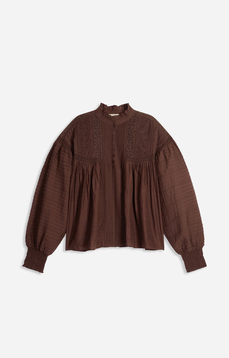 Blouse Brodée Dahlia