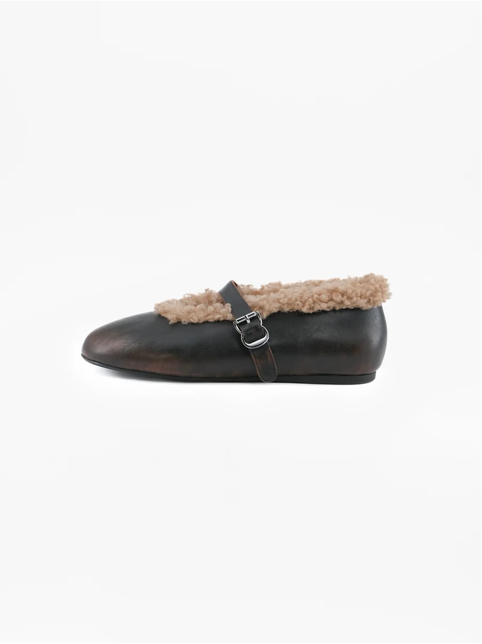 ANOUSH BROWN LEATHER