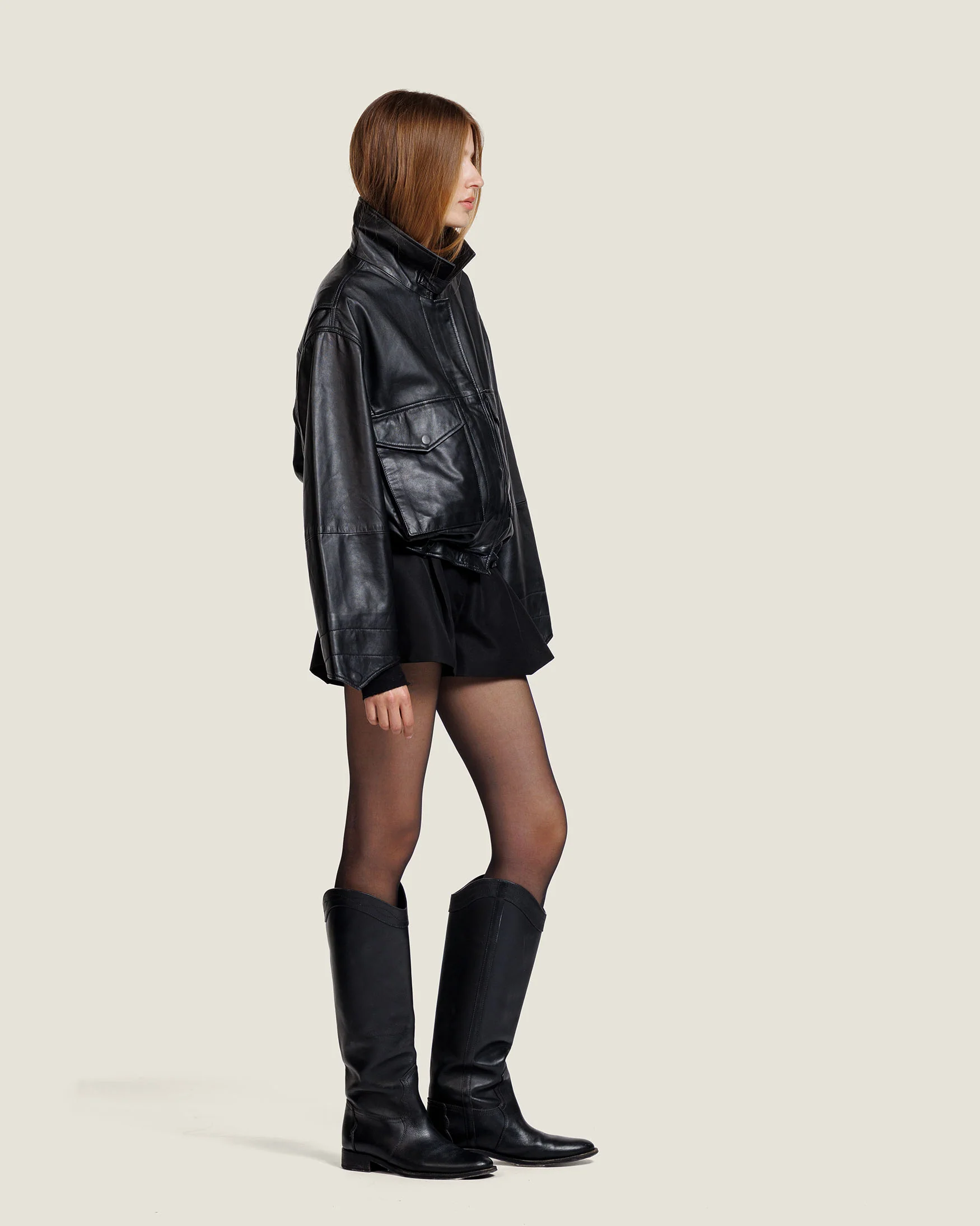 faith leather jacket